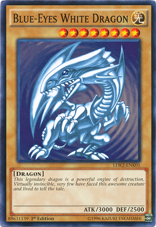 Blue-Eyes White Dragon (Version 2) [LDK2-ENK01] Common | Exor Games Dartmouth