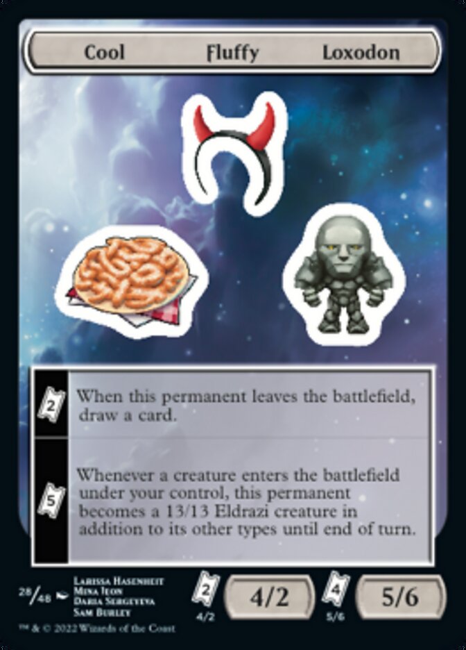 Cool Fluffy Loxodon [Unfinity Stickers] | Exor Games Dartmouth