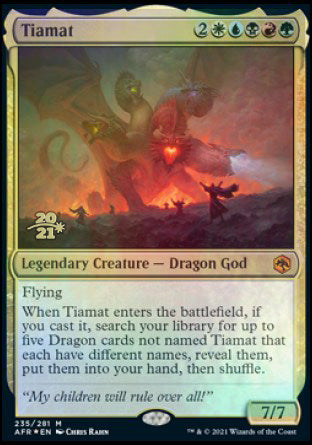 Tiamat [Dungeons & Dragons: Adventures in the Forgotten Realms Prerelease Promos] | Exor Games Dartmouth