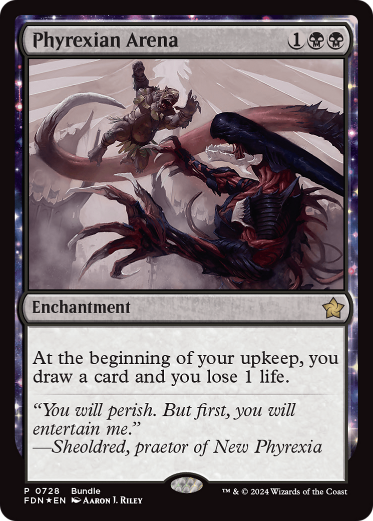 Phyrexian Arena (Bundle) [Foundations Promos] | Exor Games Dartmouth