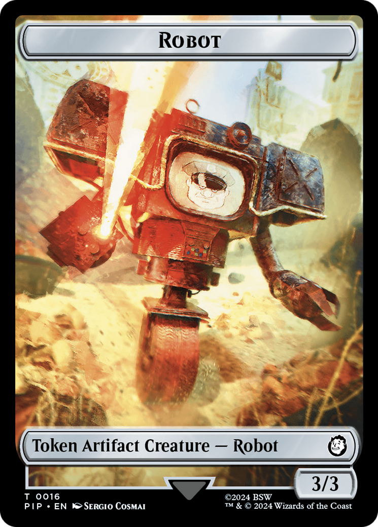 Energy Reserve // Robot Double-Sided Token [Fallout Tokens] | Exor Games Dartmouth