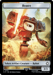 Junk // Robot Double-Sided Token [Fallout Tokens] | Exor Games Dartmouth