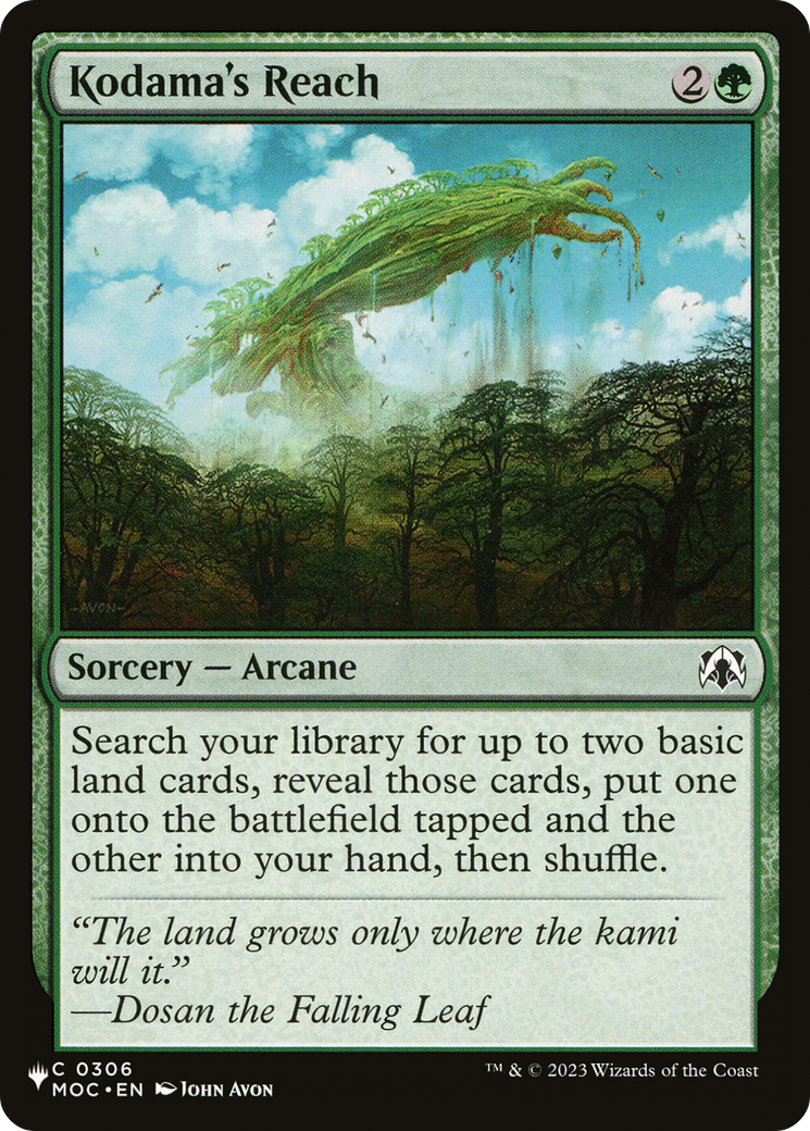 Kodama's Reach (MOC) [The List] | Exor Games Dartmouth