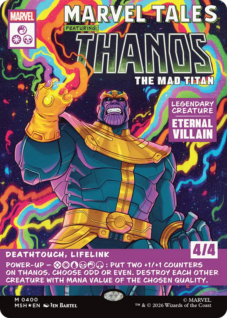 Thanos, The Mad Titan (Borderless) (0400) [Marvel Super Heroes] | Exor Games Dartmouth