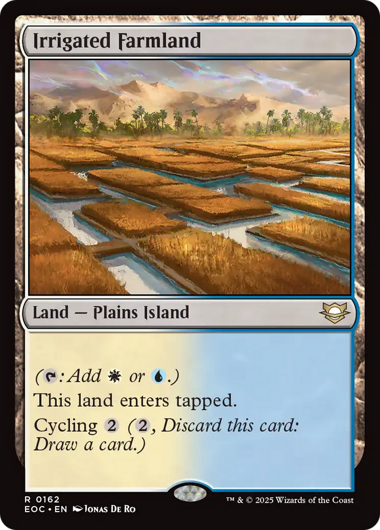 Irrigated Farmland [Edge of Eternities Commander] | Exor Games Dartmouth