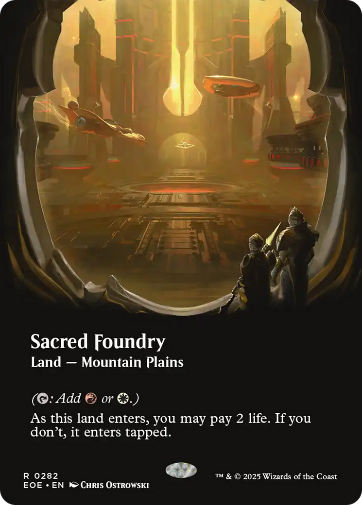 Sacred Foundry (Borderless) [Edge of Eternities] | Exor Games Dartmouth