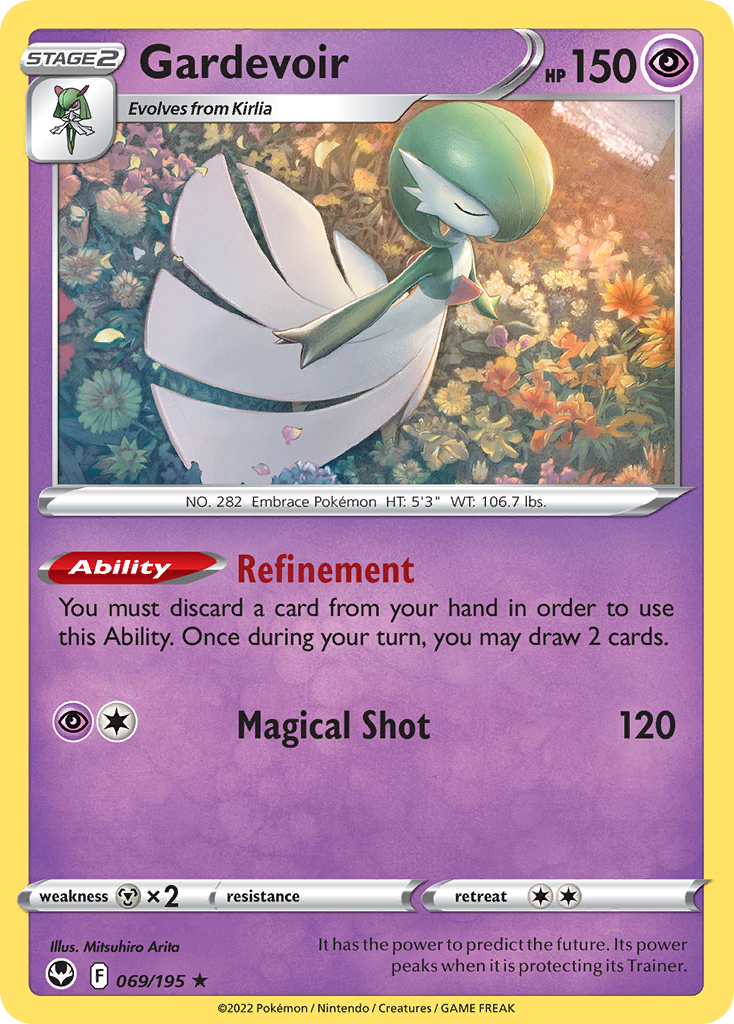 Gardevoir (069/195) (Theme Deck Exclusive) [Sword & Shield: Silver Tempest] | Exor Games Dartmouth