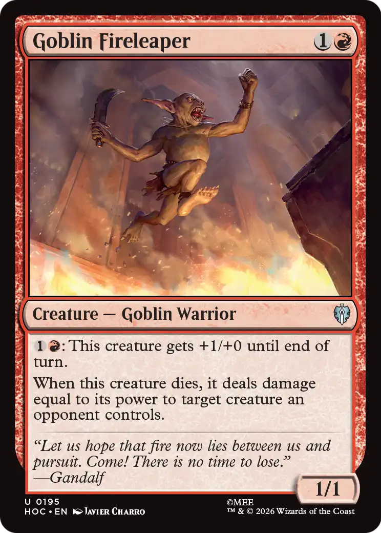 Goblin Fireleaper [The Hobbit: Eternal-Legal] | Exor Games Dartmouth