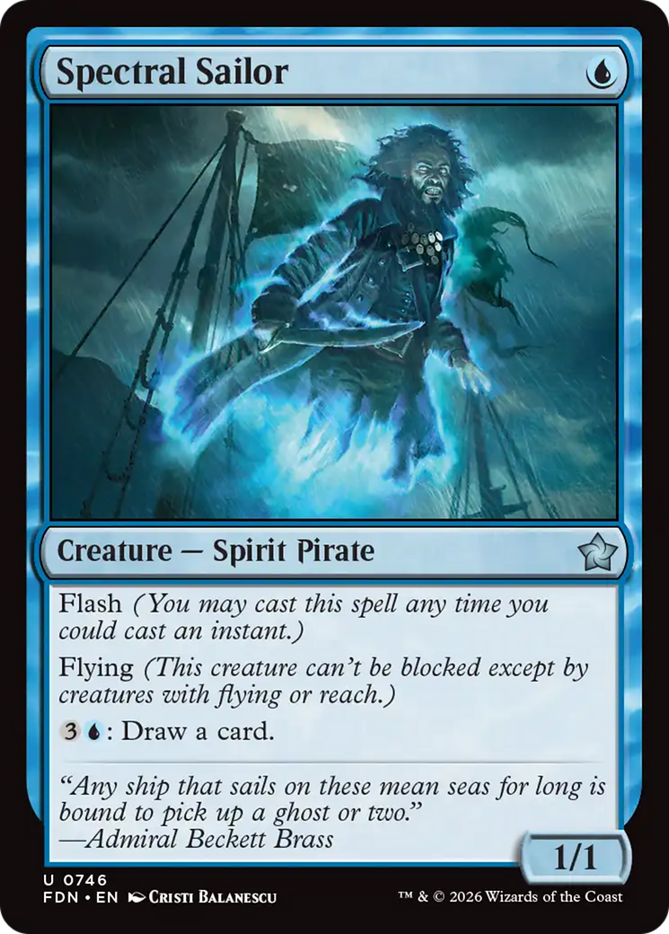 Spectral Sailor (0746) [Foundations] | Exor Games Dartmouth