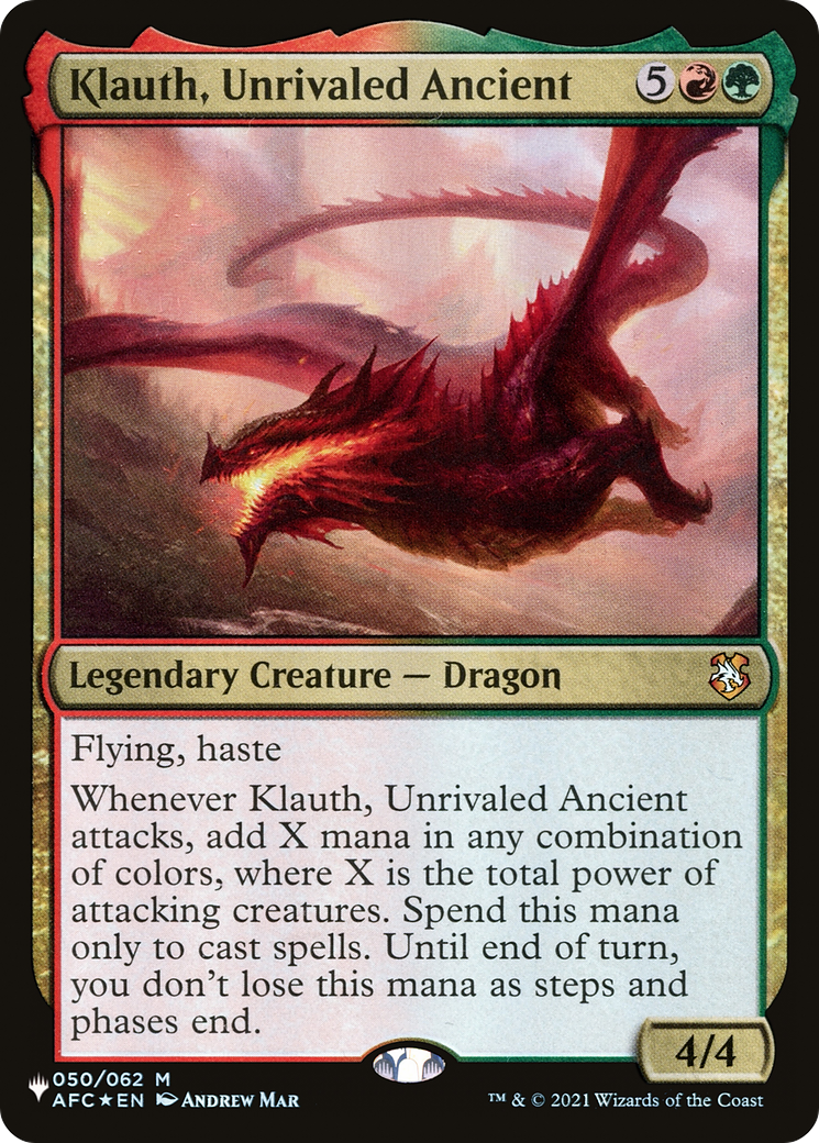 Klauth, Unrivaled Ancient [The List Reprints] | Exor Games Dartmouth