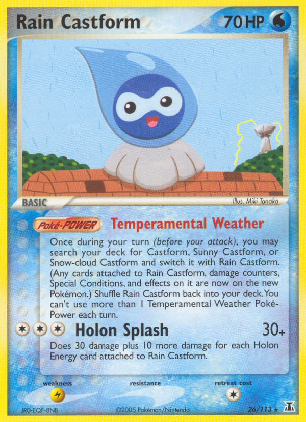Rain Castform (26/113) [EX: Delta Species] | Exor Games Dartmouth
