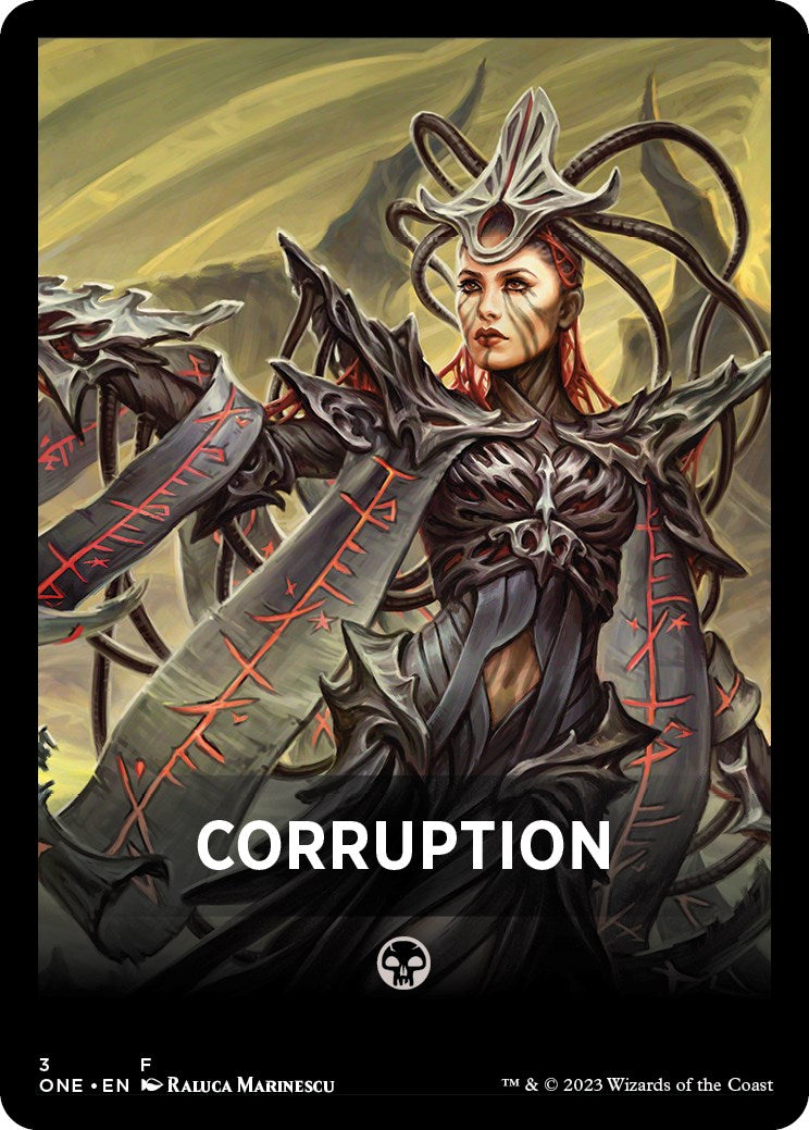 Corruption Theme Card [Phyrexia: All Will Be One Tokens] | Exor Games Dartmouth