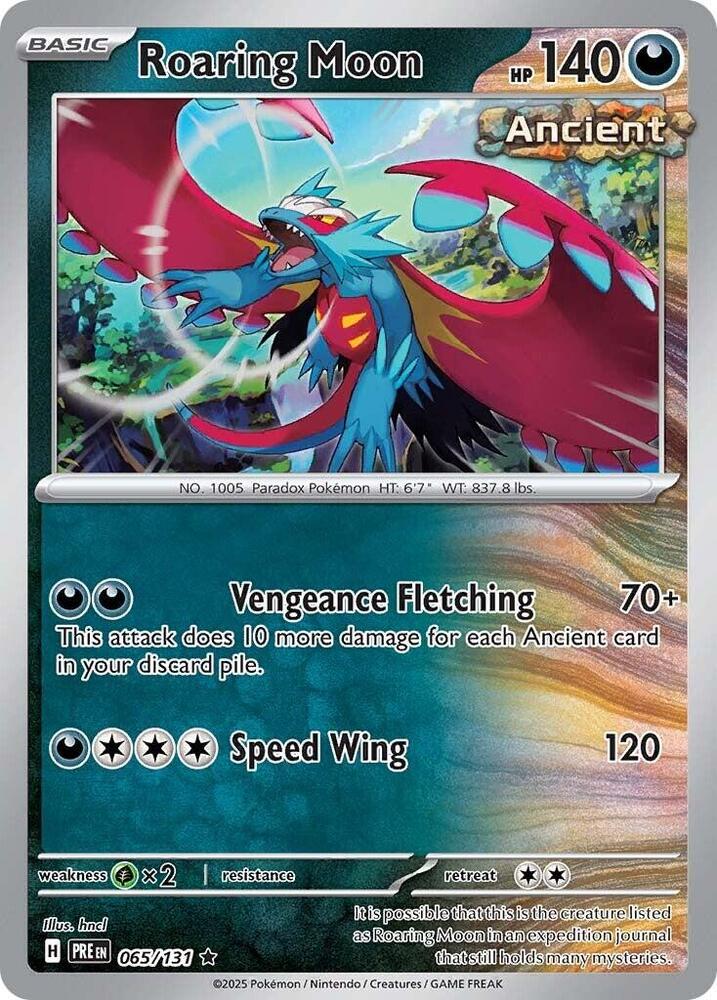 Roaring Moon (065/131) [Scarlet & Violet: Prismatic Evolutions] | Exor Games Dartmouth