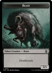 Beast (0010) // Shapeshifter (0008) Double-Sided Token [Modern Horizons 3 Commander Tokens] | Exor Games Dartmouth