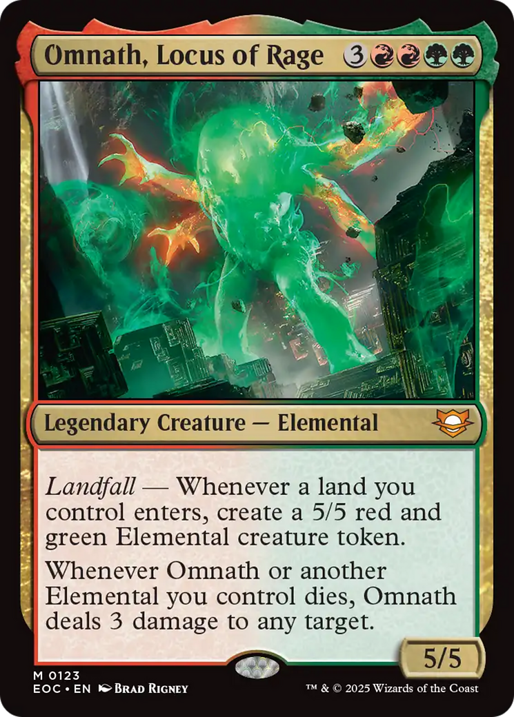 Omnath, Locus of Rage [Edge of Eternities Commander] | Exor Games Dartmouth