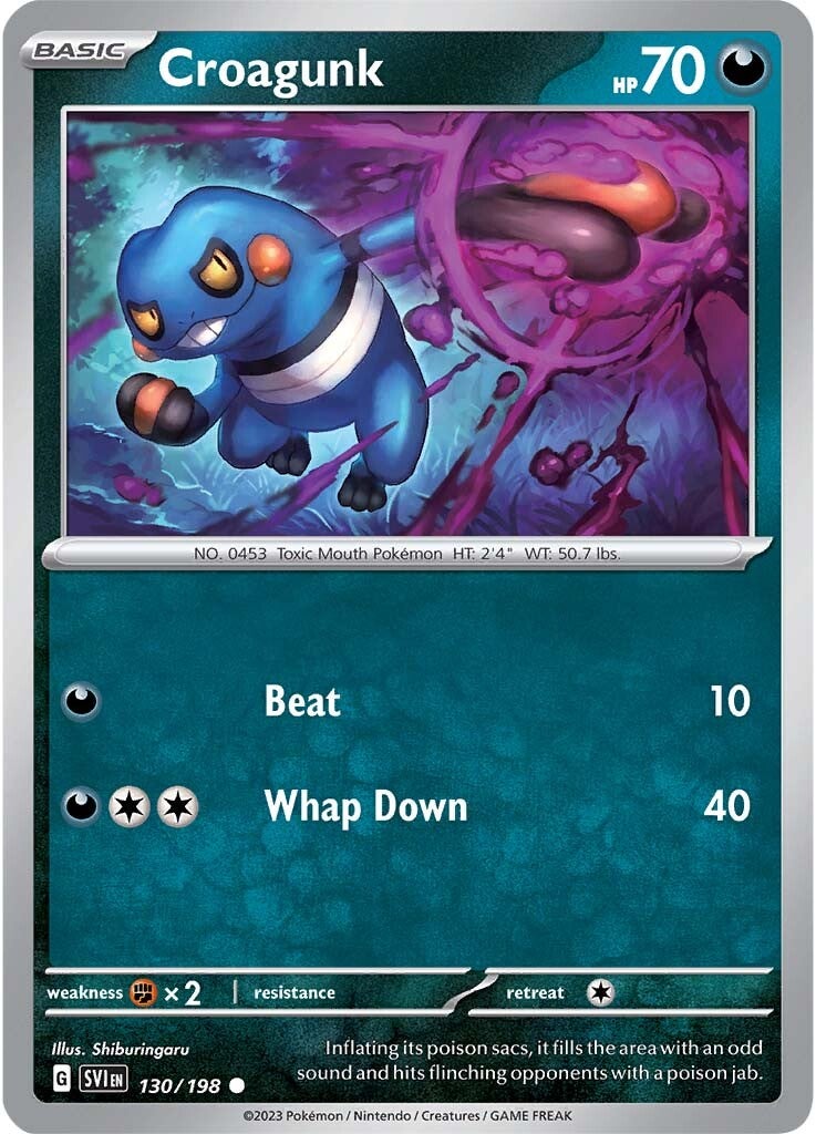 Croagunk (130/198) [Scarlet & Violet: Base Set] | Exor Games Dartmouth