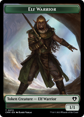 Elf Warrior // Cleric Double-Sided Token [Commander Masters Tokens] | Exor Games Dartmouth