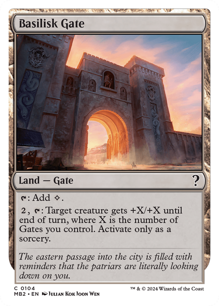 Basilisk Gate (White Border) [Mystery Booster 2] | Exor Games Dartmouth