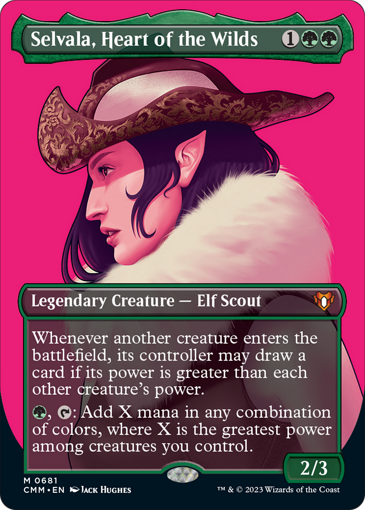 Selvala, Heart of the Wilds (Borderless Profile) [Commander Masters] | Exor Games Dartmouth