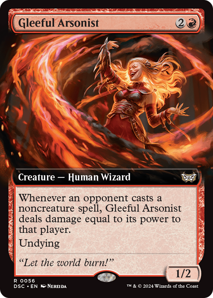 Gleeful Arsonist (Extended Art) [Duskmourn: House of Horror Commander] | Exor Games Dartmouth