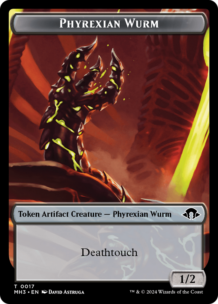 Phyrexian Wurm Token (0017) [Modern Horizons 3 Tokens] | Exor Games Dartmouth