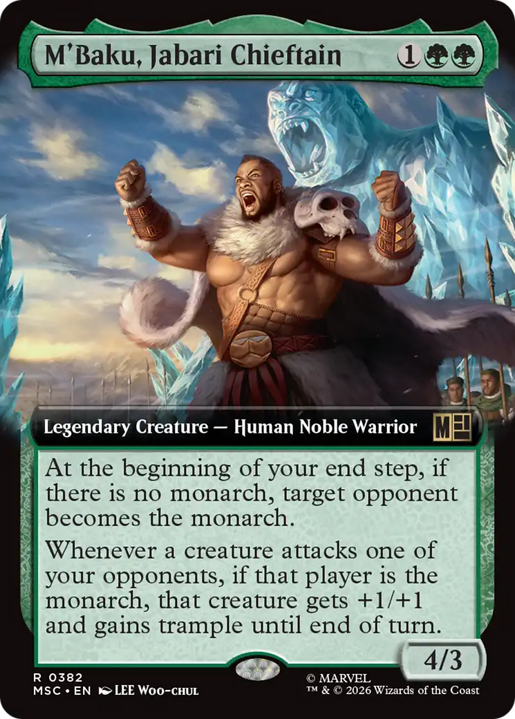 M'Baku, Jabari Chieftain (Extended Art) [Marvel Super Heroes Commander] | Exor Games Dartmouth