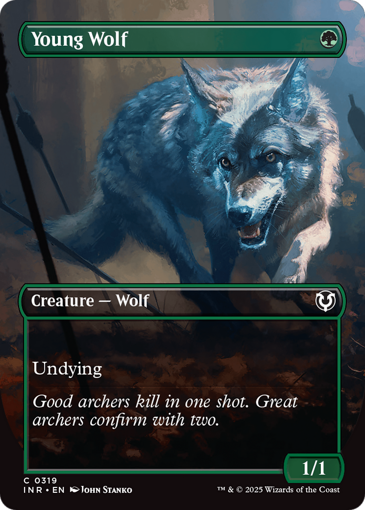 Young Wolf (Borderless) [Innistrad Remastered] | Exor Games Dartmouth