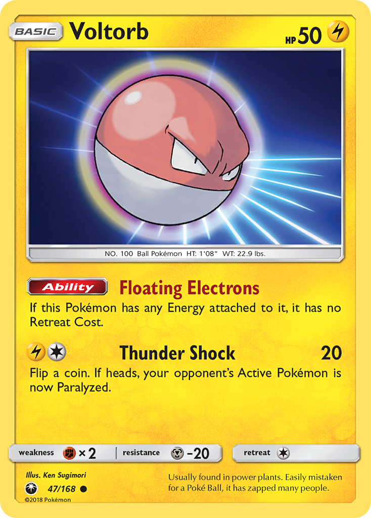 Voltorb (47/168) [Sun & Moon: Celestial Storm] | Exor Games Dartmouth