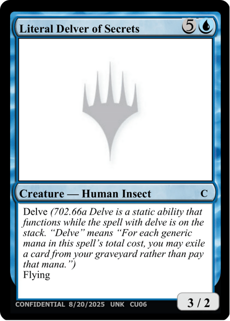 Literal Delver of Secrets [Unknown Event] | Exor Games Dartmouth