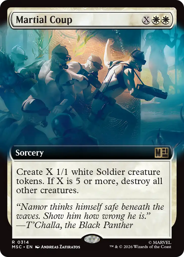 Martial Coup (Extended Art) [Marvel Super Heroes Commander] | Exor Games Dartmouth