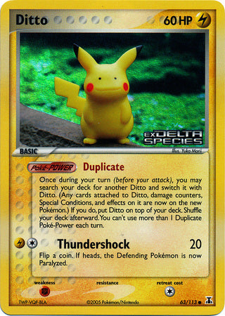 Ditto (63/113) (Stamped) [EX: Delta Species] | Exor Games Dartmouth