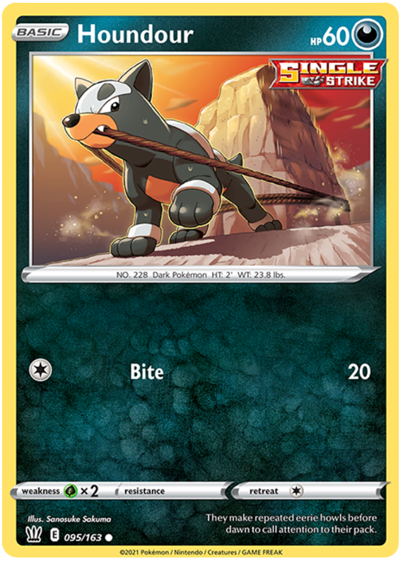 Houndour (095/163) [Sword & Shield: Battle Styles] | Exor Games Dartmouth