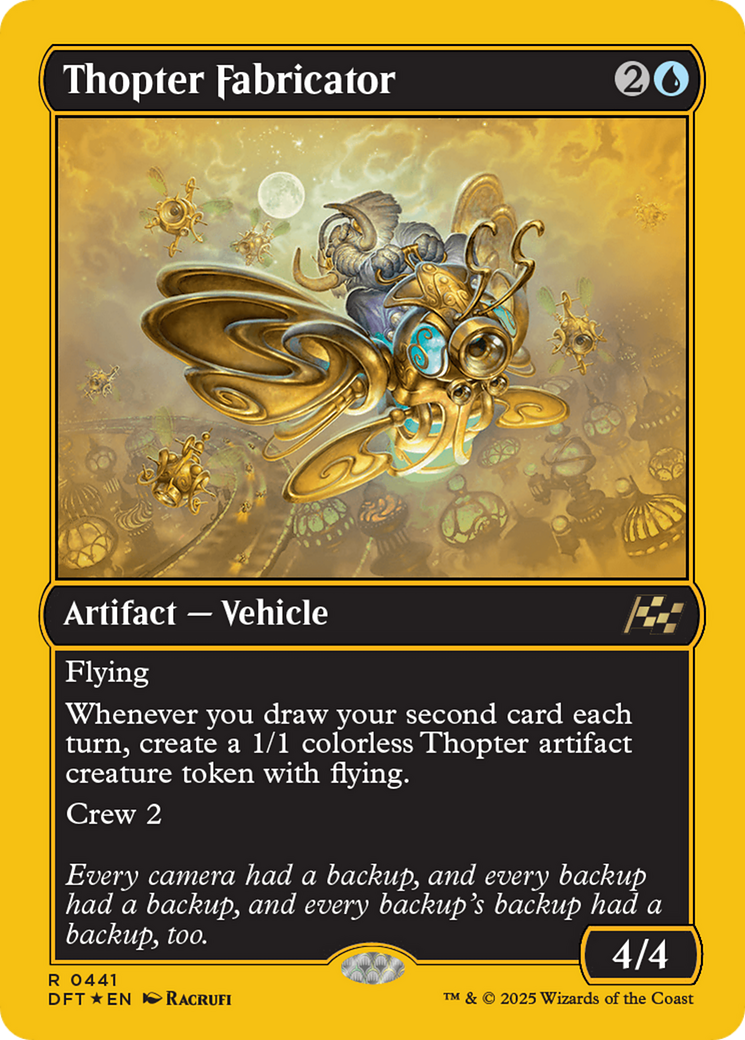 Thopter Fabricator (First-Place Foil) [Aetherdrift] | Exor Games Dartmouth