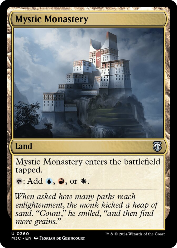 Mystic Monastery (Ripple Foil) [Modern Horizons 3 Commander] | Exor Games Dartmouth