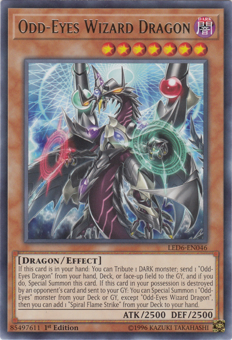 Odd-Eyes Wizard Dragon [LED6-EN046] Rare | Exor Games Dartmouth