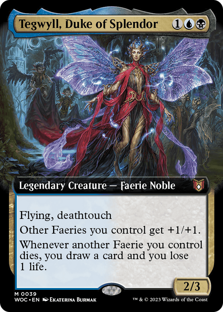 Tegwyll, Duke of Splendor (Extended Art) [Wilds of Eldraine Commander] | Exor Games Dartmouth