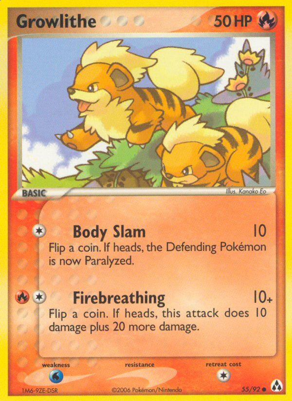 Growlithe (55/92) [EX: Legend Maker] | Exor Games Dartmouth