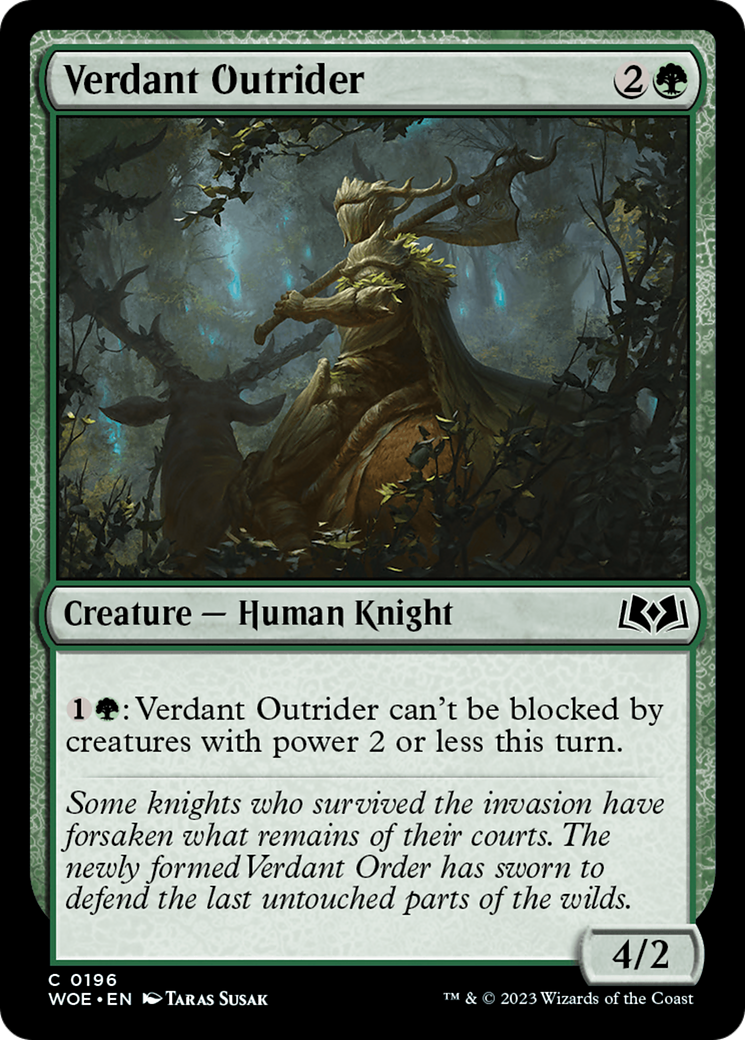 Verdant Outrider [Wilds of Eldraine] | Exor Games Dartmouth