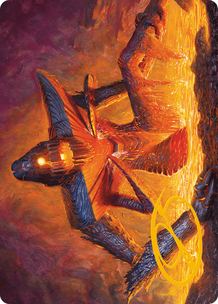 Molten Gatekeeper Art Card (Gold-Stamped Signature) [Modern Horizons 3 Art Series] | Exor Games Dartmouth