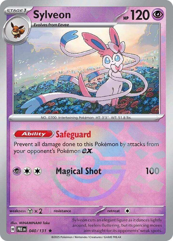 Sylveon (040/131) (Poke Ball Pattern) [Scarlet & Violet: Prismatic Evolutions] | Exor Games Dartmouth