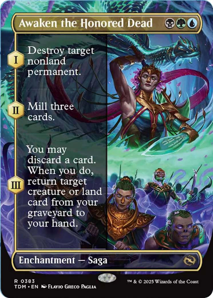 Awaken the Honored Dead (Borderless) [Tarkir: Dragonstorm] | Exor Games Dartmouth