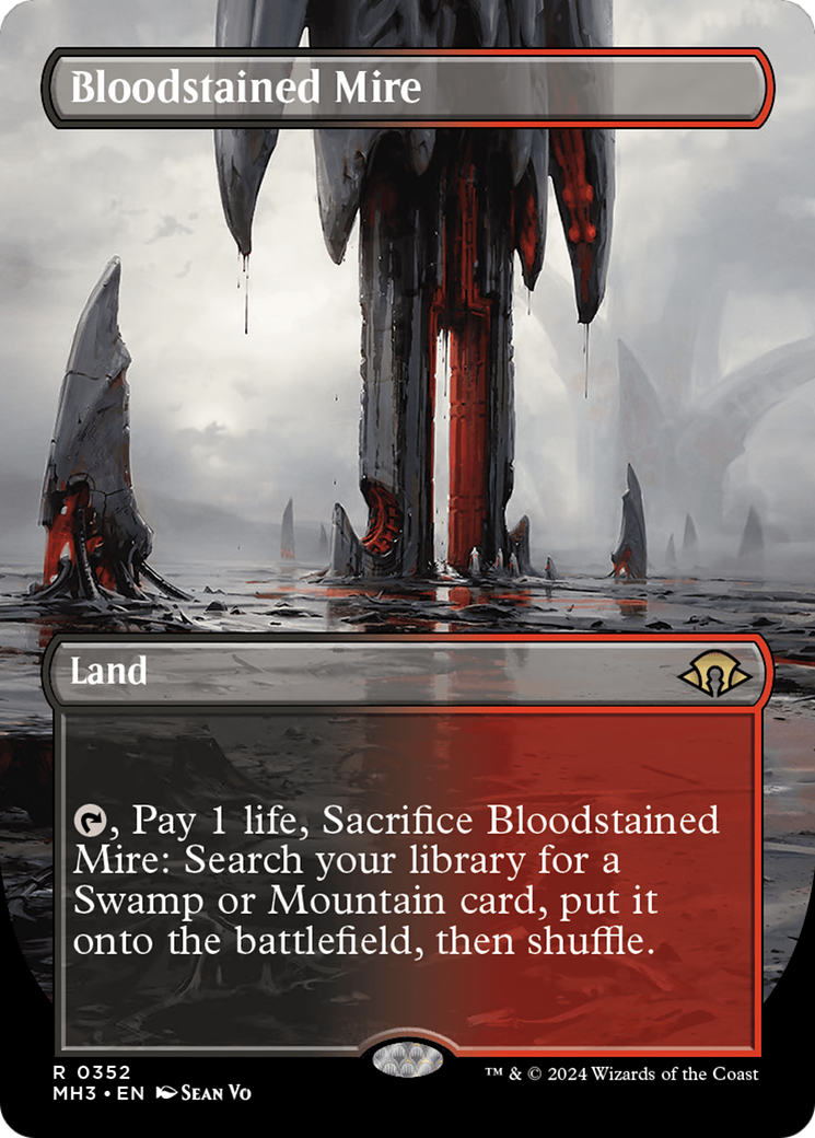 Bloodstained Mire (Borderless) [Modern Horizons 3] | Exor Games Dartmouth