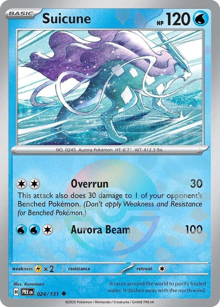 Suicune (024/131) (Poke Ball Pattern) [Scarlet & Violet: Prismatic Evolutions] | Exor Games Dartmouth