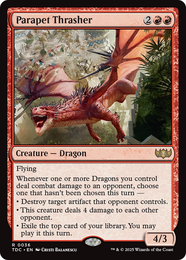 Parapet Thrasher [Tarkir: Dragonstorm Commander] | Exor Games Dartmouth