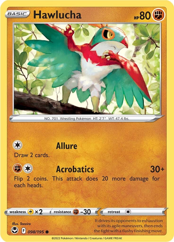 Hawlucha (098/195) [Sword & Shield: Silver Tempest] | Exor Games Dartmouth