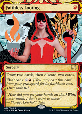 Faithless Looting (Foil Etched) [Strixhaven: Mystical Archive] | Exor Games Dartmouth