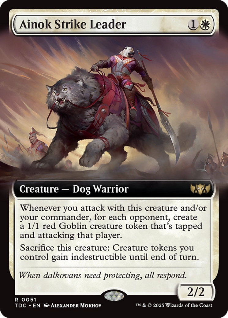 Ainok Strike Leader (Extended Art) [Tarkir: Dragonstorm Commander] | Exor Games Dartmouth