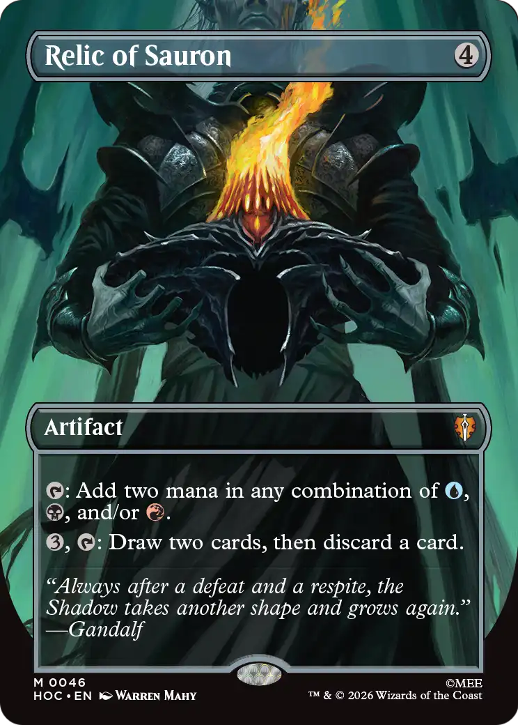 Relic of Sauron (Borderless) [The Hobbit: Eternal-Legal] | Exor Games Dartmouth