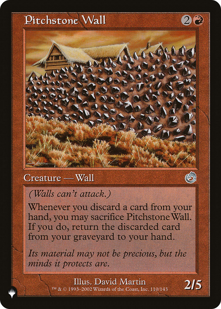 Pitchstone Wall [The List Reprints] | Exor Games Dartmouth