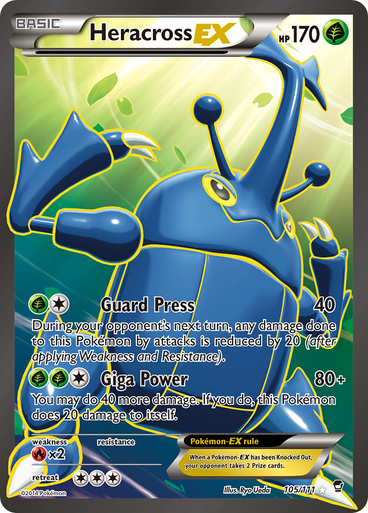 Heracross EX (105/111) [XY: Furious Fists] | Exor Games Dartmouth